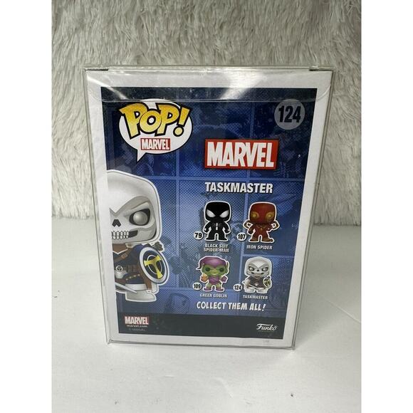 Funko Pop‎ Marvel Taskmaster #124 Walgreens Exclusive New With Protector - Picture 8 of 8
